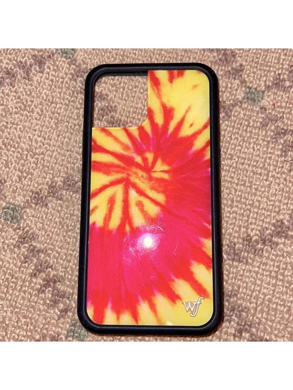 Wildflower tie dye iPhone 11 Pro  case w/ cable